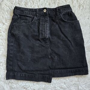 Asos Collusion Black Denim Skirt